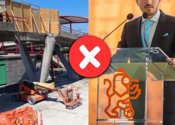 ENBRONCADOS Las obras sin terminar de Samuel Garcia ya nos hacen pasar papelones en periódicos nacionales también