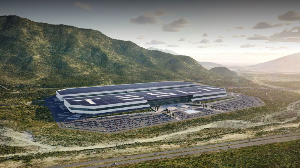 El Render De Lo Que Sería La Planta De Tesla En Santa Catarina. 