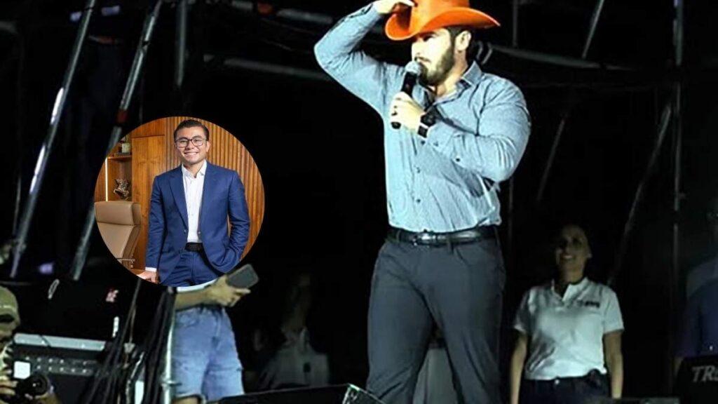 Samuel-garcia-pidio-acarreo-a-felix-arratia - Enbroncados Gobernador De Nuevo León Usando Un Sombrero Morado Y Su Esposa Detrás De él. Samuel García Pidió Acarreo a Felix Arratia - Enbroncados