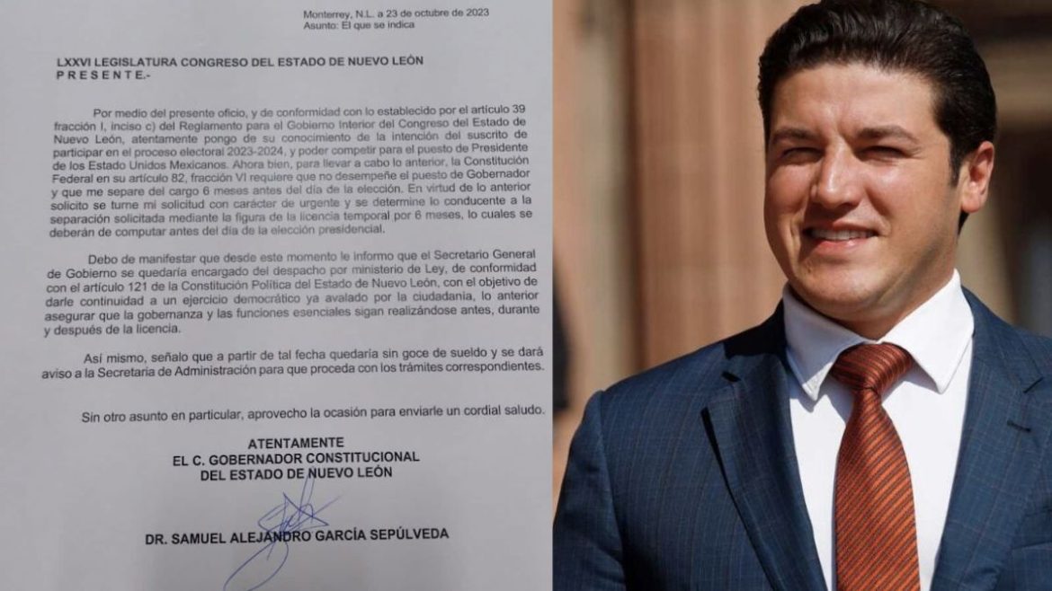 ¿Llegó para partir? Samuel pide licencia para la presidencia