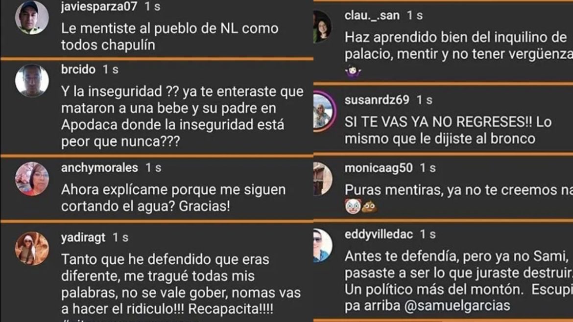 Critican a Samuel en Redes Sociales por Lanzarse por la Presidencia